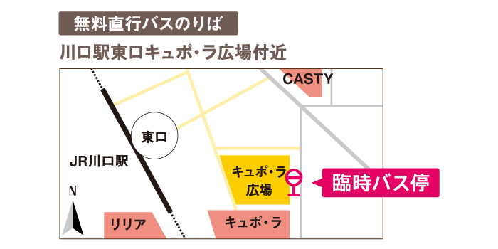 バスのりば地図